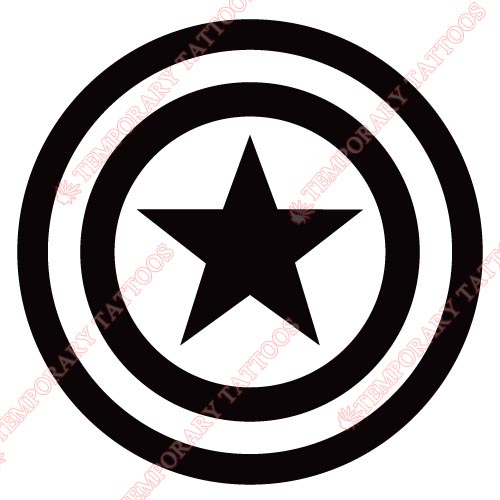 Captain America Customize Temporary Tattoos Stickers NO.58